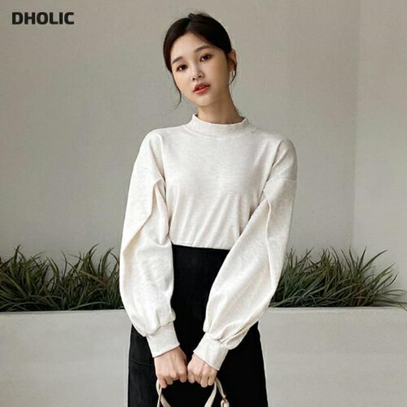 【新作10%OFF】ハーフネックスウェット・全3色・b55908 レディース【tops】【韓国 ファッション トップス スウェッ