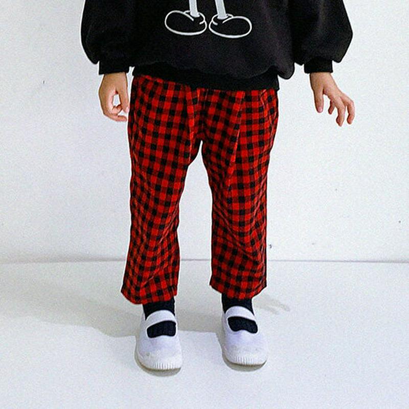 【新作10%OFF】チェック柄パンツ・u06195 キッズ【3~8才】【pt】【パンツ ズボン ボトムス チェック柄 ギンガムチ