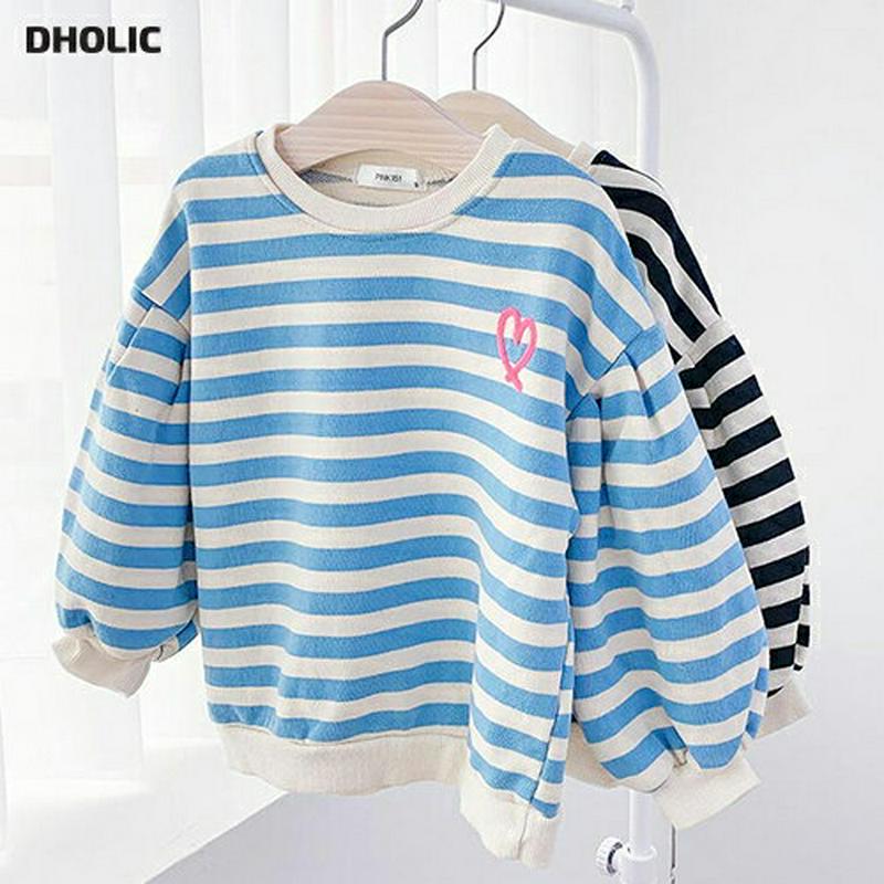 【新作10%OFF】ハートボーダースウェット・u06157 キッズ【3~8才】【tops】【トップス スウェット トレーナー 長