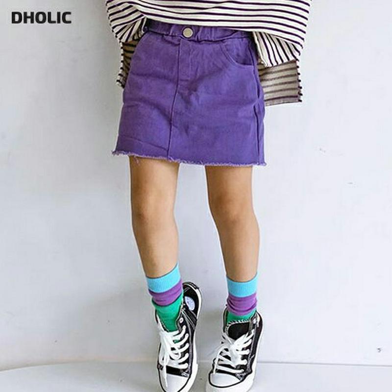 【新作10%OFF】カットヘムミニスカート・u06115 キッズ【3~8才】【sk】【スカート ミニスカート カットオフ 切りっ