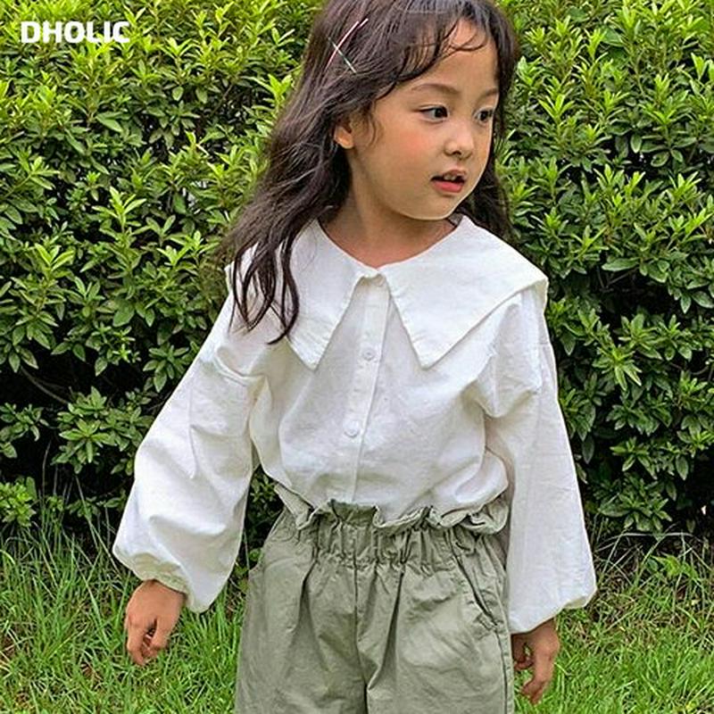 【新作10%OFF】スクエアセーラーカラーブラウス・u06153 キッズ【3~8才】【bl】【トップス ブラウス 長袖 セーラー