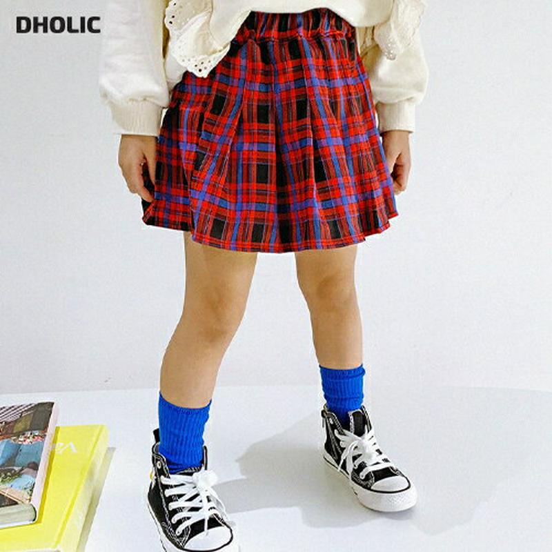 【新作10%OFF】プリーツチェック柄スカート・u06104 キッズ【3~8才】【pt】【スカート ミニスカート チェック柄 プ