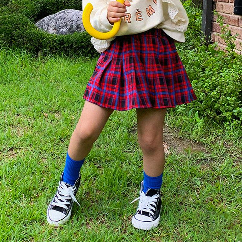【新作10%OFF】プリーツチェック柄スカート・u06104 キッズ【3~8才】【pt】【スカート ミニスカート チェック柄 プ