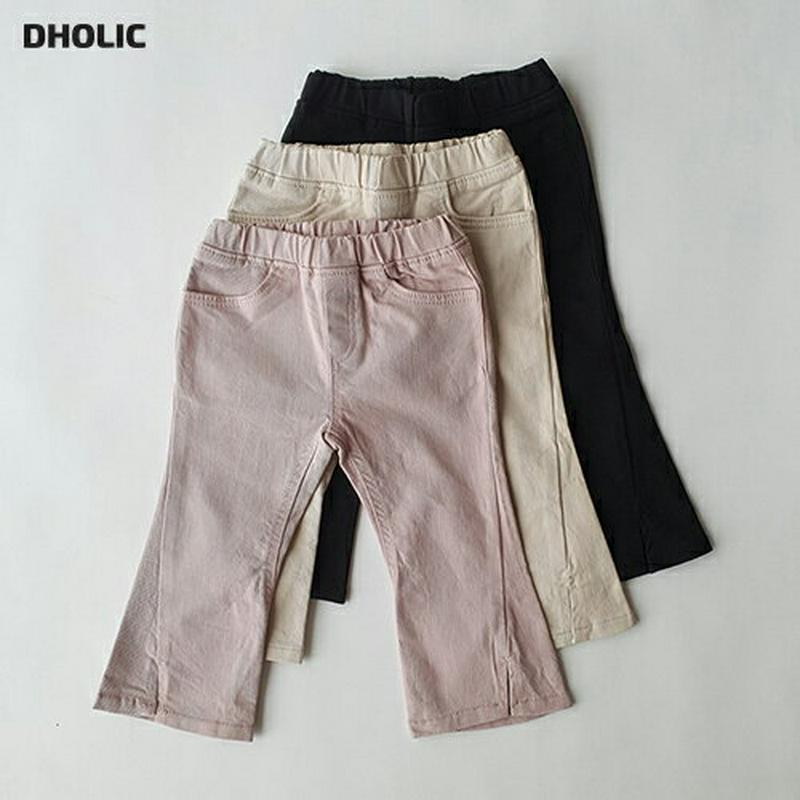 【新作10%OFF】スリットブーツカットパンツ・u06380 キッズ【3~8才】【pt】【パンツ ズボン ボトムス ブーツカット