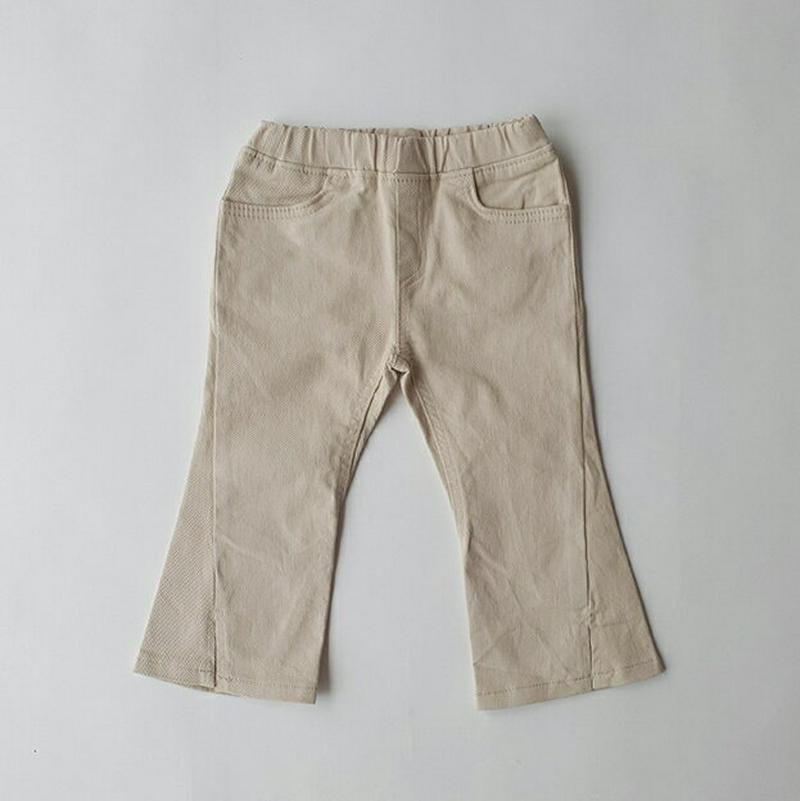 【新作10%OFF】スリットブーツカットパンツ・u06380 キッズ【3~8才】【pt】【パンツ ズボン ボトムス ブーツカット