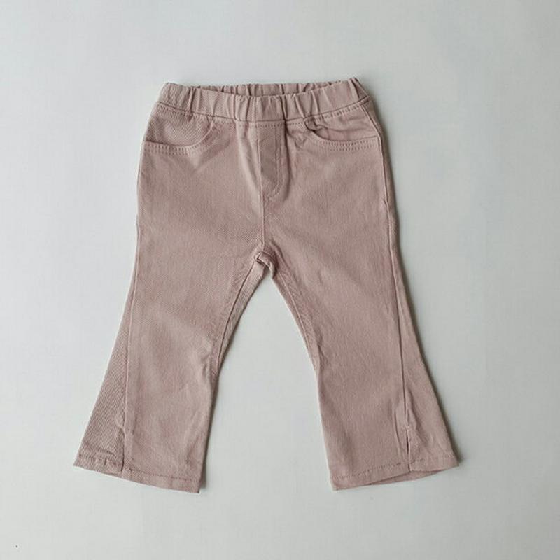 【新作10%OFF】スリットブーツカットパンツ・u06380 キッズ【3~8才】【pt】【パンツ ズボン ボトムス ブーツカット