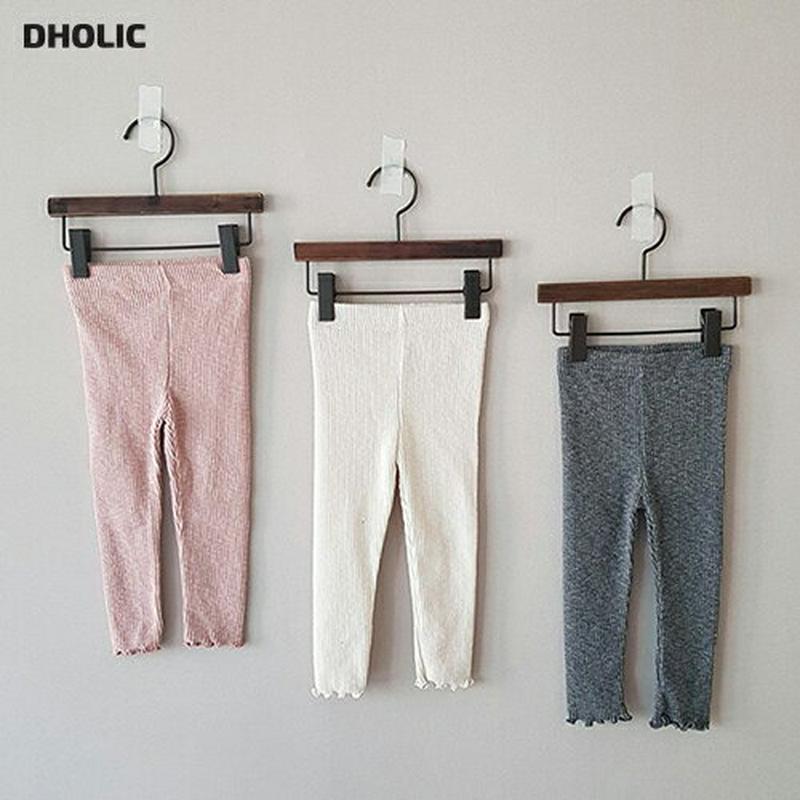 【新作10%OFF】ウェーブヘムリブレギンス・u06395 キッズ【3~8才】【pt】【レギンス リブ リブパンツ パンツ ズボ