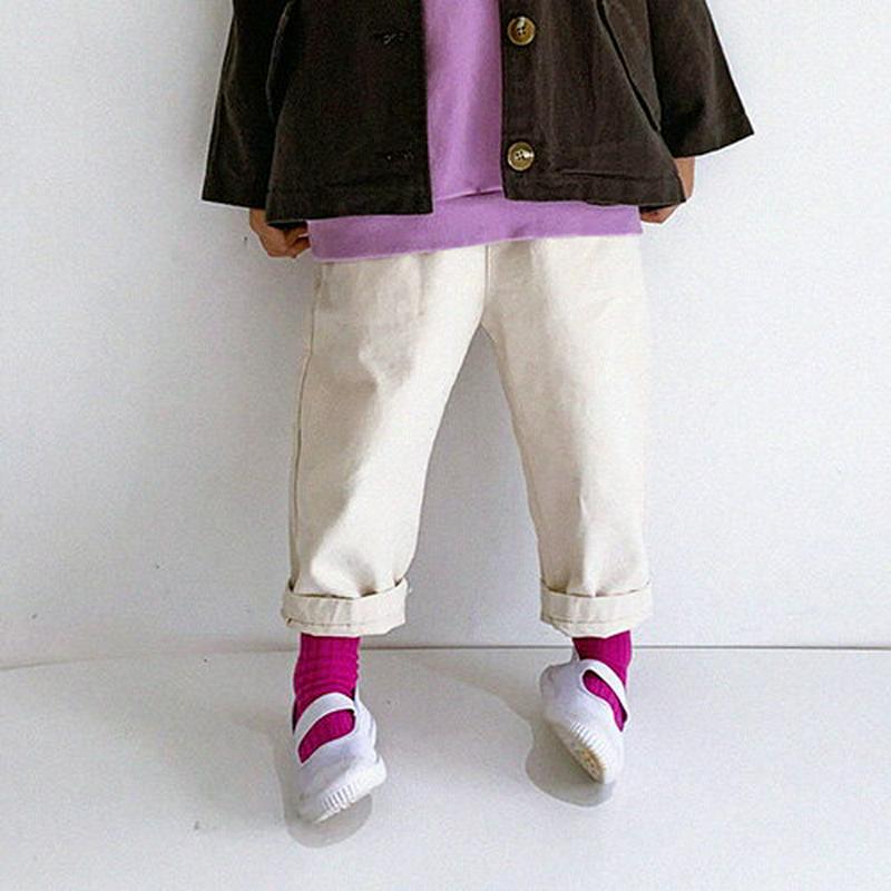 【新作10%OFF】ヒップポケットパンツ・u06159 キッズ【3~8才】【pt】【パンツ ズボン ボトムス 単色 無地 シンプ