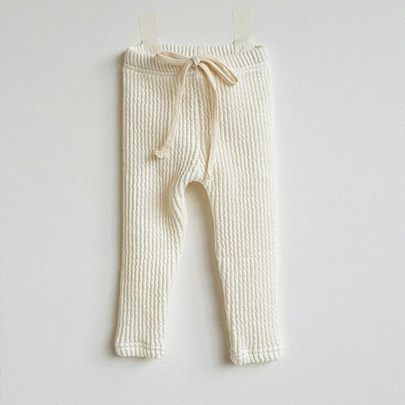 【新作10%OFF】ウエストリボンリブレギンス・u06386 キッズ【3~8才】【pt】【レギンス パンツ ズボン ボトムス リ
