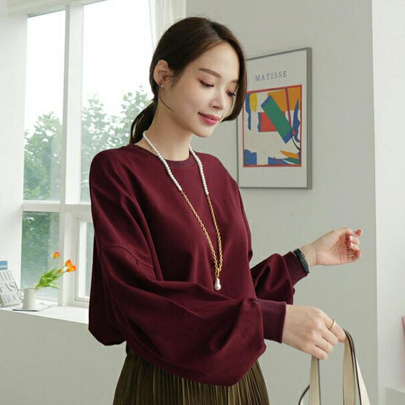 【新作10%OFF】タックルーズTシャツ・全5色・b64145 レディース【tops】【韓国 ファッション トップス Tシャツ 