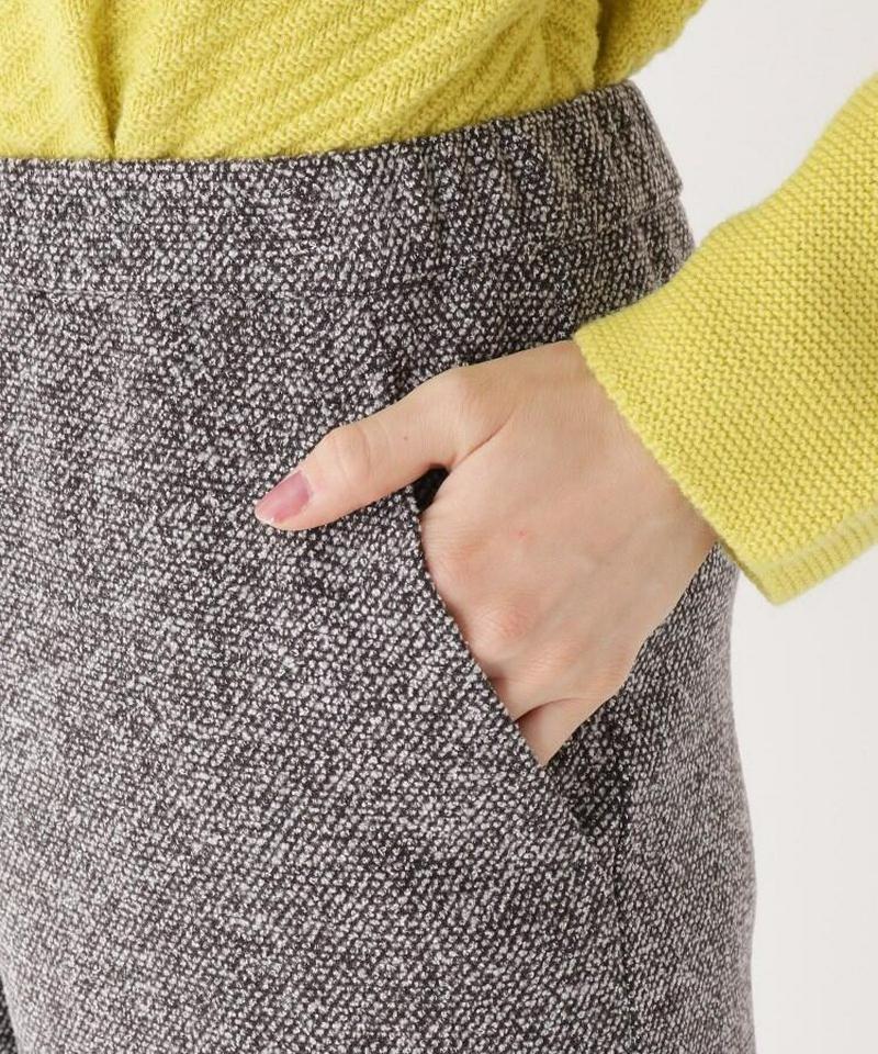 ツイードフレアワイドパンツ