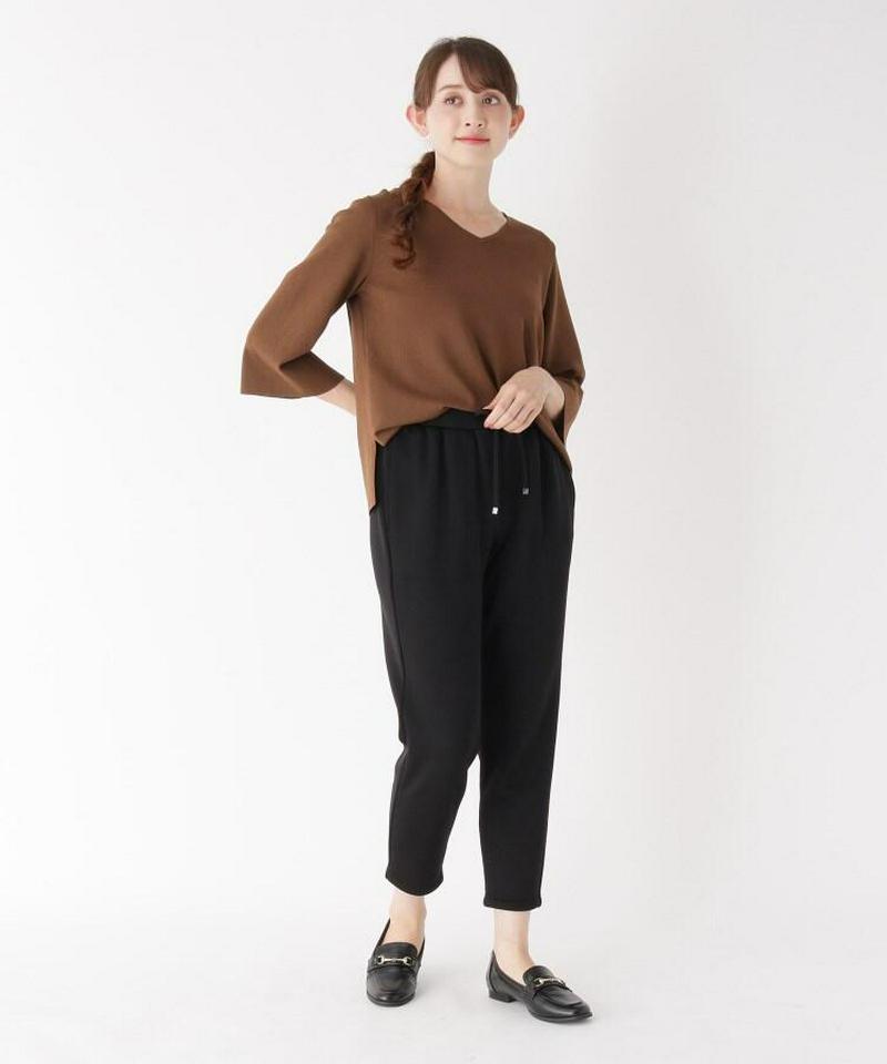 ドローストリングテーパードパンツ
