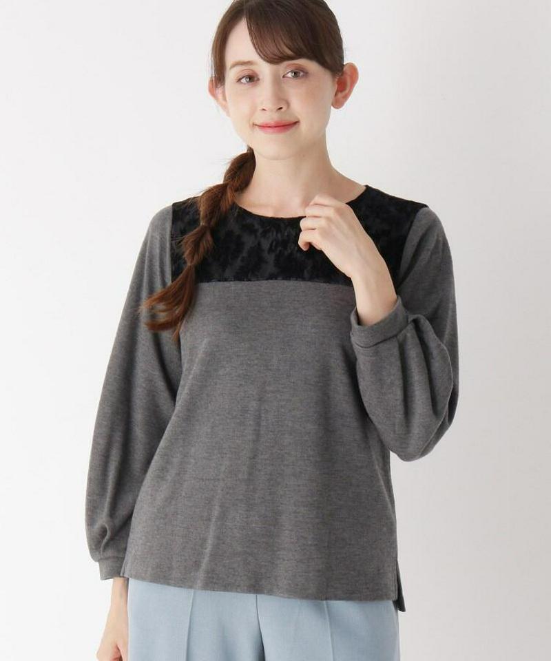 レースフロッキープルオーバー
