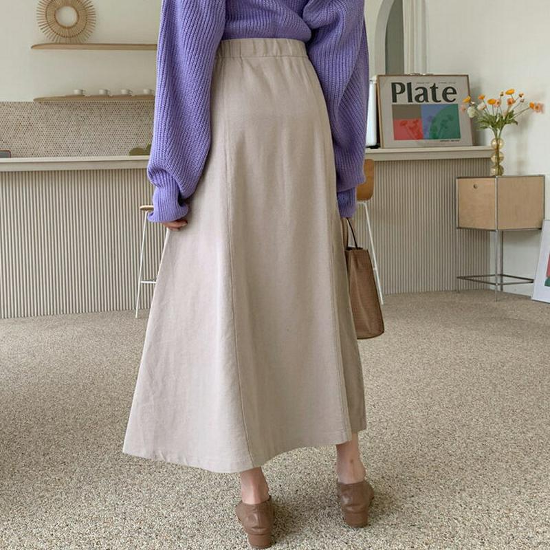 【新作10%OFF】フレアスカート・全3色・b61031 レディース【sk】【韓国 ファッション ボトムス スカート ロング丈 