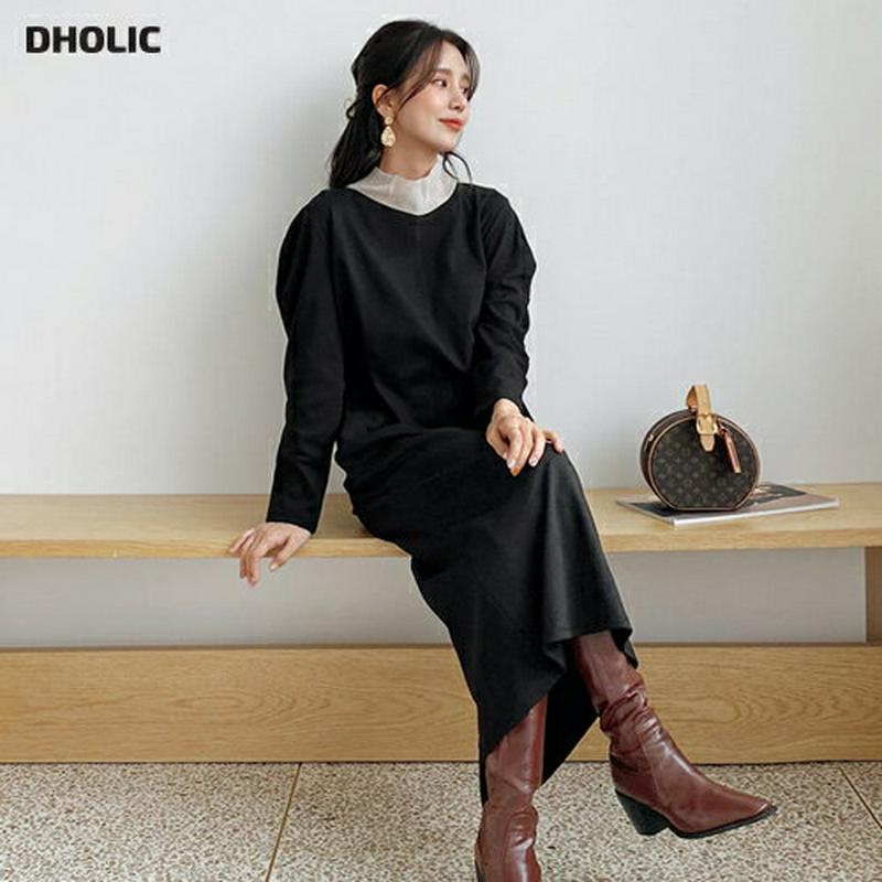 【新作10%OFF】シフォンリボンパフワンピース・全2色・b56946 レディース【ops】【韓国 ファッション ワンピース ロ