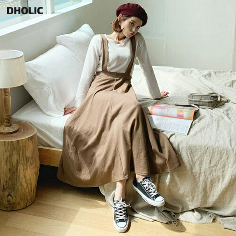 バッククロスワンピース・全3色・b55832 レディース【ops】【韓国 ファッション ワンピース ロングワンピース サロペット