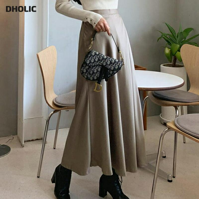 【新作10%OFF】サテンフレアスカート・全4色・t61221 レディース【sk】【韓国 ファッション ボトムス スカート ロン