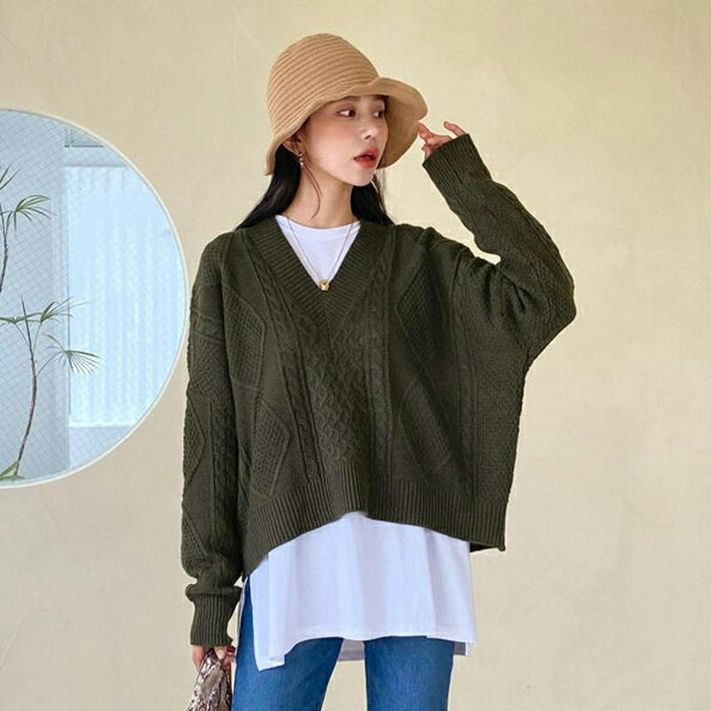 【新作10%OFF】バックリボンツイストニット・全3色・t60776 レディース 【tops】【韓国 ファッション トップス ニ