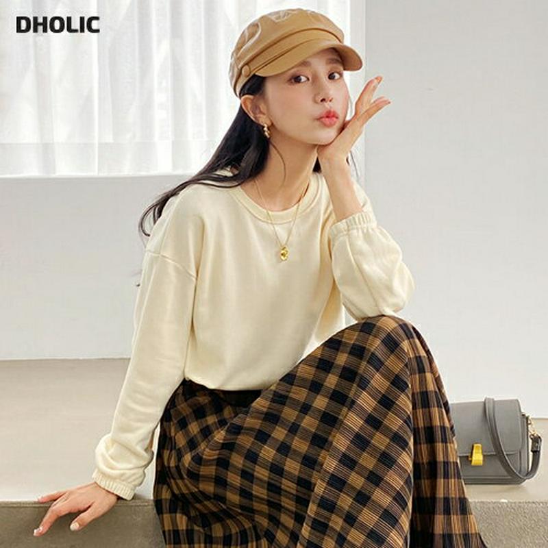 【新作10%OFF】ドロストクロップドスウェット・全3色・b60773 レディース 【tops】【韓国 ファッション トップス 