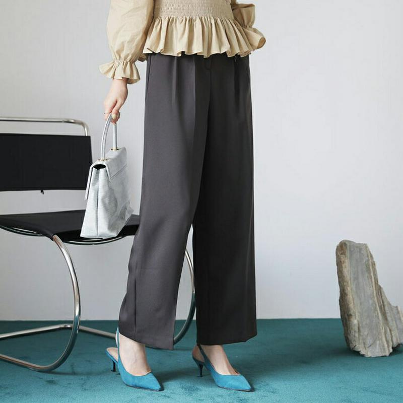 【新作10%OFF】タックワイドスラックス・全3色・b64267 レディース【pt】【パンツ ズボン ボトムス ロングパンツ ス