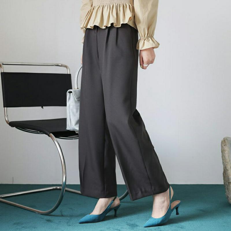 【新作10%OFF】タックワイドスラックス・全3色・b64267 レディース【pt】【パンツ ズボン ボトムス ロングパンツ ス
