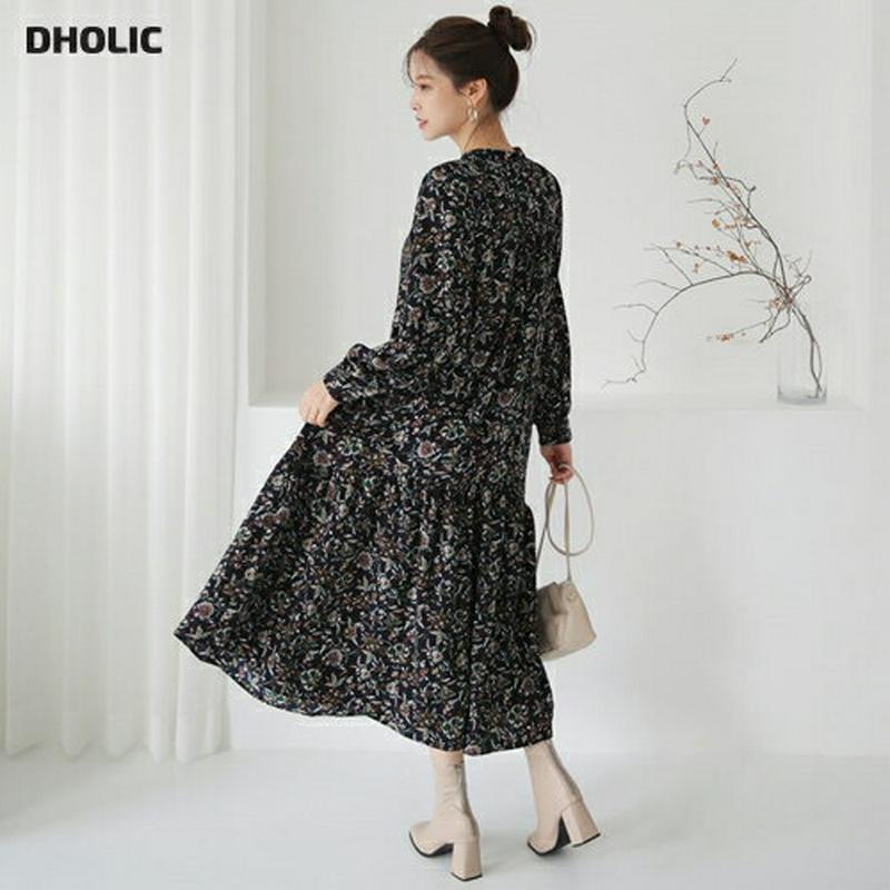 【新作10%OFF】ベルト付フローラルワンピース・全2色・t64249 レディース【ops】【ワンピース ロング ロングワンピー