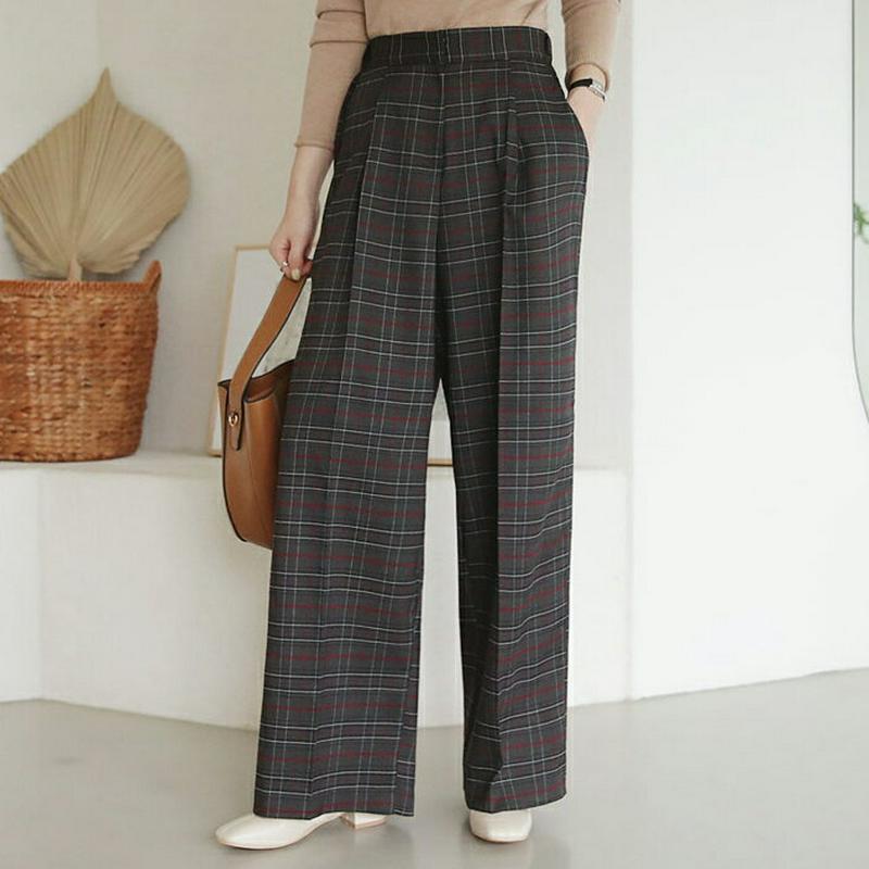 【新作10%OFF】チェックタックスラックス・全2色・t64326 レディース【pt】【パンツ ズボン ボトムス スラックス ロ