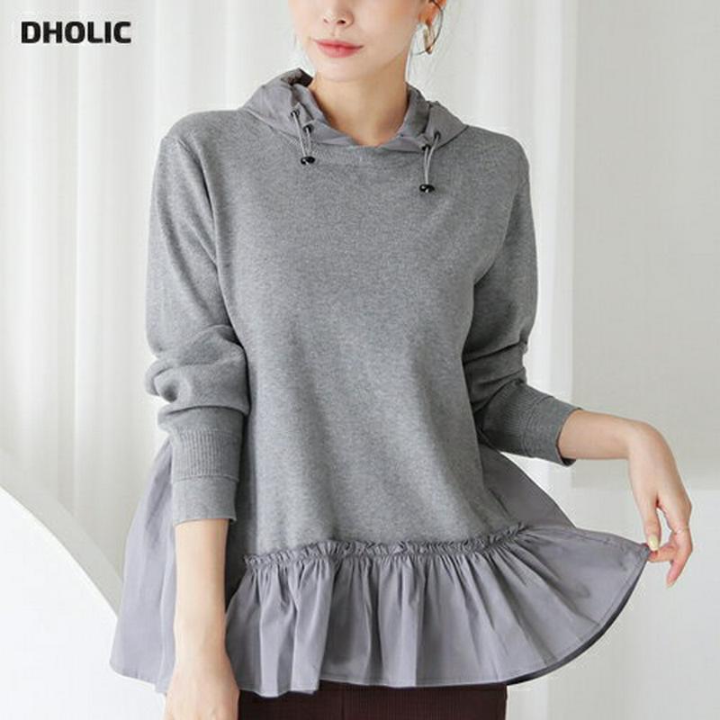 【新作10%OFF】フードフレアヘムニット・全3色・b64345 レディース【tops】【トップス ニット ニットトップス 長袖