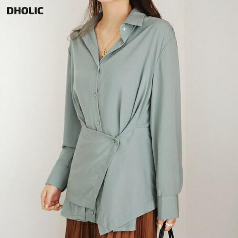【新作10%OFF】ラップシャツブラウス・全3色・t64241 レディース【bl】【トップス ブラウス シャツブラウス ラップデ