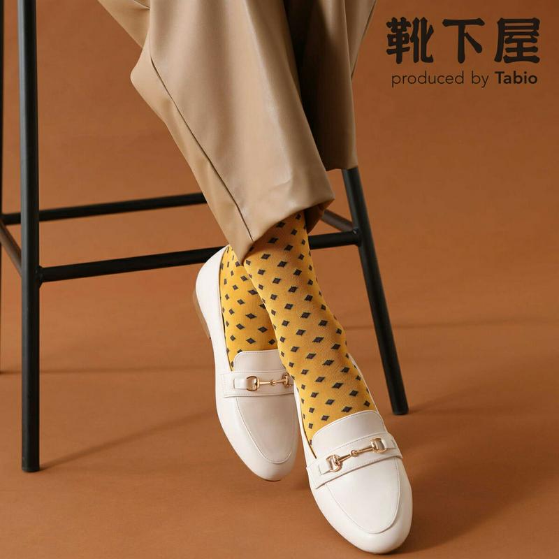 【あす楽】50%OFF【Tabio】 マイクロダイヤ柄ソックス / 靴下屋 靴下 タビオ くつ下 クルー レディース 日本製 2101sl