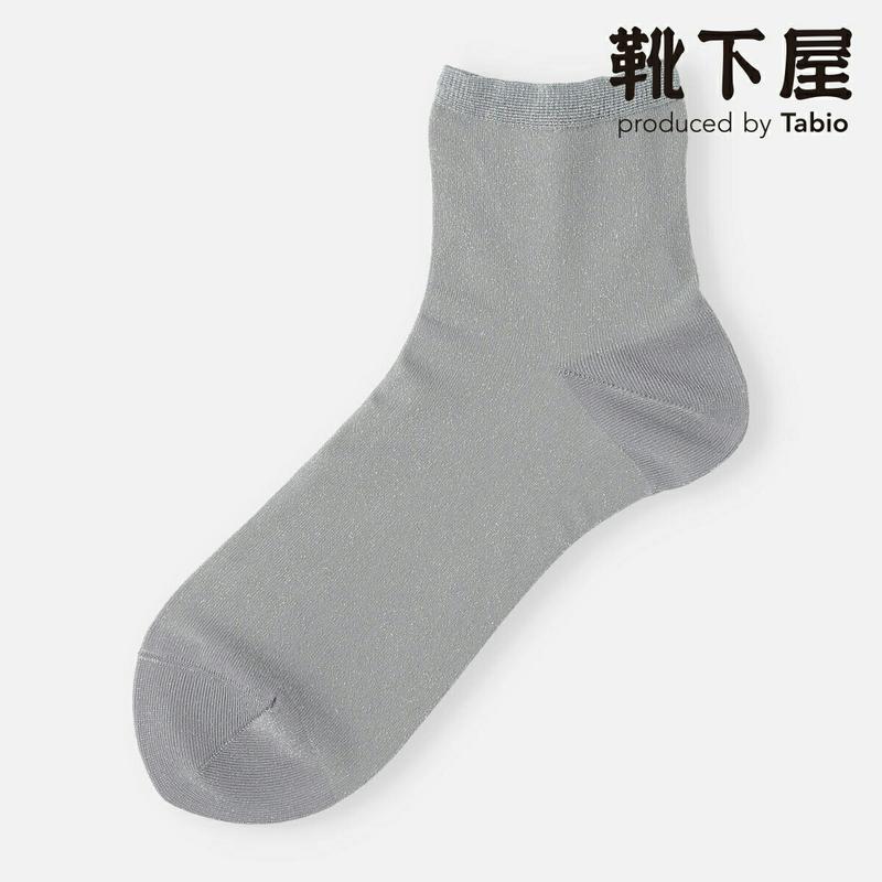【全品送料無料～6/26 09:59迄】【あす楽】【公式 Tabio】 薄手ラメショートソックス / 靴下屋 靴下 タビオ くつ下 ショート レディース 日本製