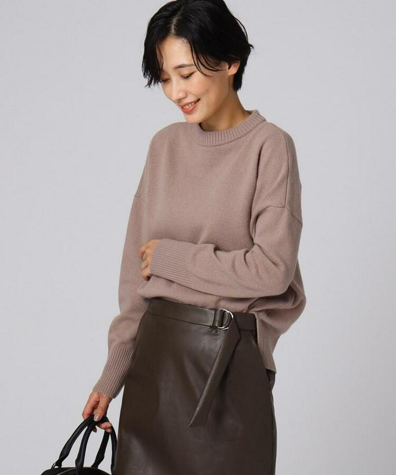 シルクカシミヤニットプルオーバー