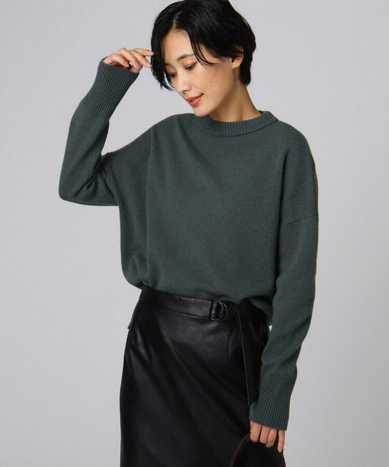 シルクカシミヤニットプルオーバー