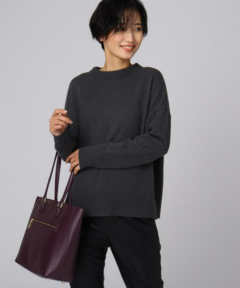 シルクカシミヤニットプルオーバー
