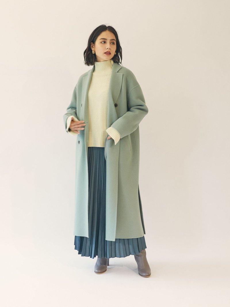 【EMMEL REFINES】【手洗可能】EM HW オヤコプリーツ ロングスカート / プリーツスカート