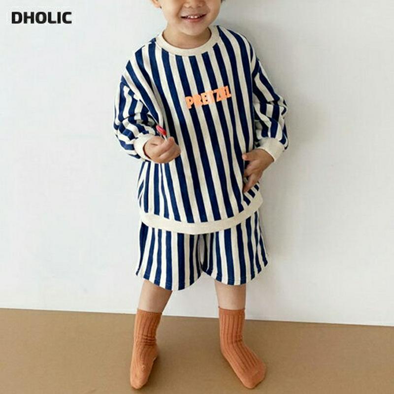 【只今15%OFF】ロゴストライプ上下SET・u05831 キッズ【3~8才】【set】【セットアップ setup トップス 長