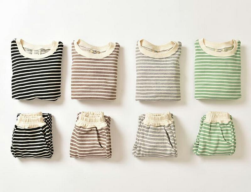 【只今15%OFF】ボーダースウェット上下SET・u07298 キッズ【3~8才】【set】【セットアップ セット setup 
