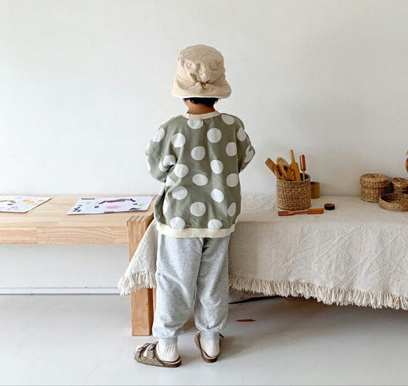 【只今15%OFF】ビッグドットスウェット&パンツSET・u06907 キッズ【3~8才】【set】【セットアップ セット se