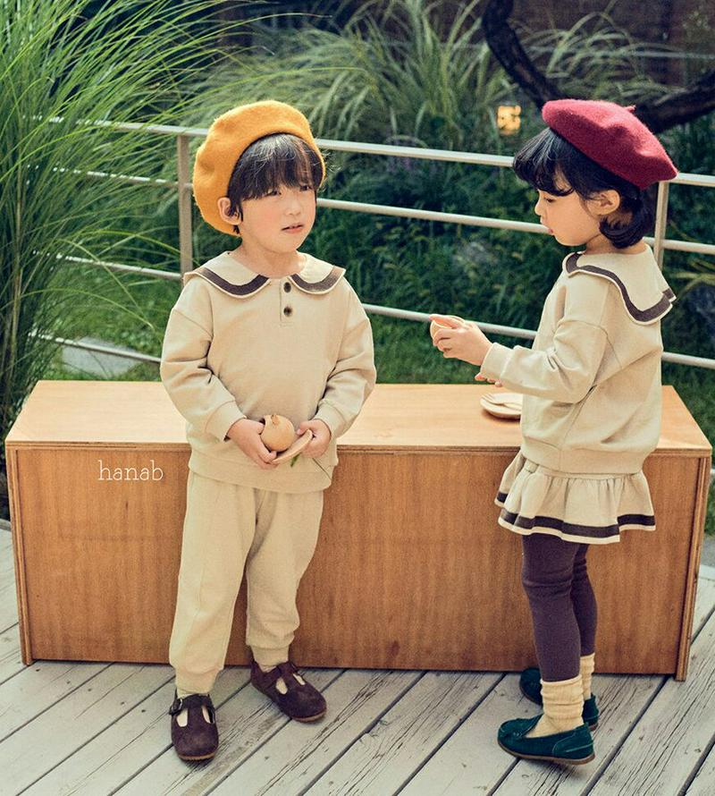 【只今15%OFF】ラインラウンドネックTシャツ&パンツSET・u06757 キッズ【3~8才】【set】【セットアップ セット