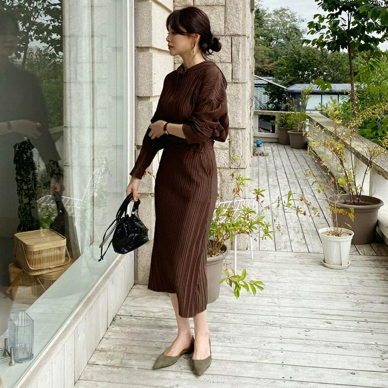 【新作10%OFF】プリーツフーディ&スカートSET・全3色・t64293 レディース【ops】【韓国 ファッション セットアッ