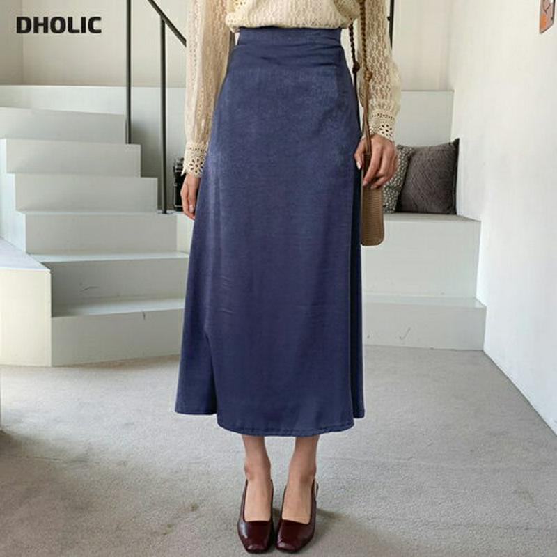 【新作10%OFF】サテンフレアスカート・全3色・b55923 レディース【sk】【韓国 ファッション ボトムス スカート ロン