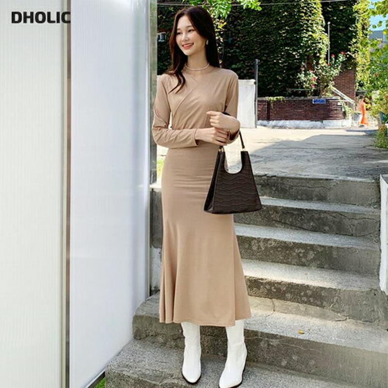 【新作10%OFF】カシュクールロングワンピース・全3色・t55883 レディース【ops】【韓国 ファッション ワンピース ロ