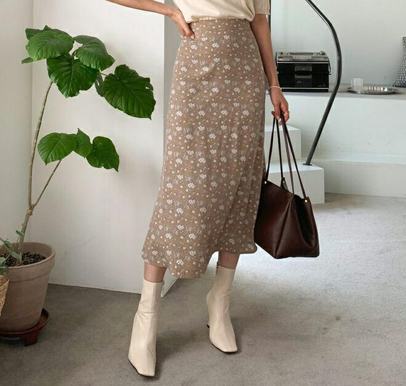 【新作10%OFF】フローラルフレアスカート・全3色・b55922 レディース【sk】【韓国 ファッション ボトムス スカート 