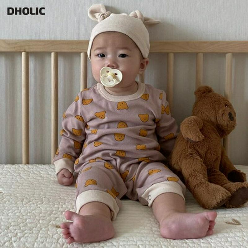 【新作10%OFF】耳付き帽子SETベアーロンパース・u07108 キッズ【0~2才】【bc】【ロンパース つなぎ 長袖 ズボン