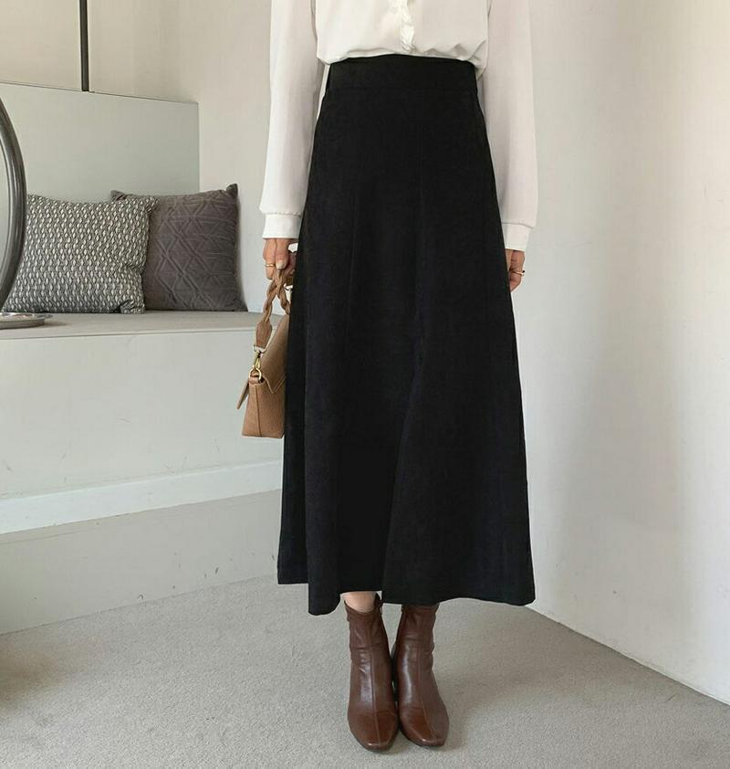 【新作10%OFF】Aラインスリットスカート・全3色・b55918 レディース【sk】【韓国 ファッション ボトムス スカート 