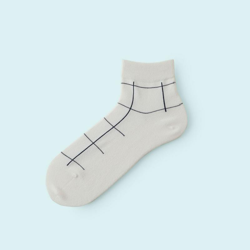【あす楽】【Mighty Soxer】メンズ 格子柄ショートソックス / 靴下屋 靴下 タビオ マイティソクサー くつ下 ショート メンズ 日本製 父の日 ギフト