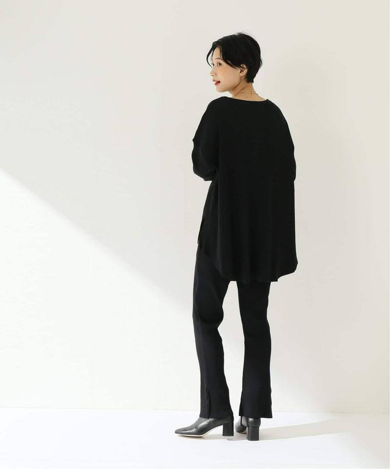 コットンテレコリブ ボートネックワイドチュニック（JOURNAL STANDARD relume）