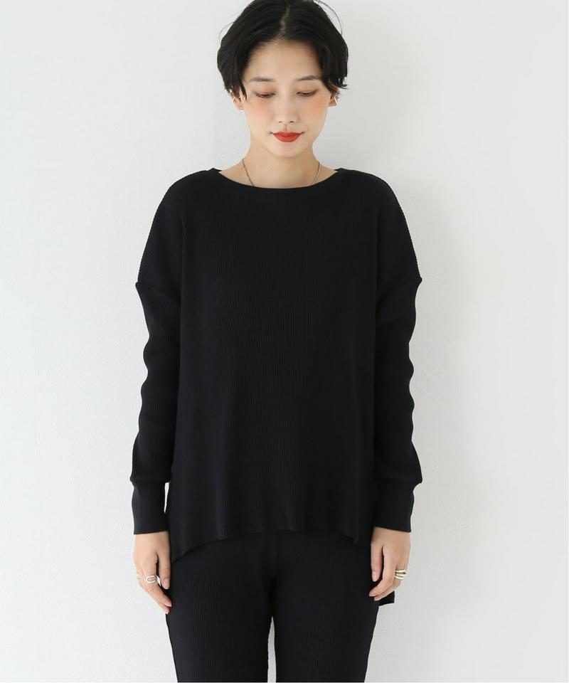 コットンテレコリブ ボートネックワイドチュニック（JOURNAL STANDARD relume）