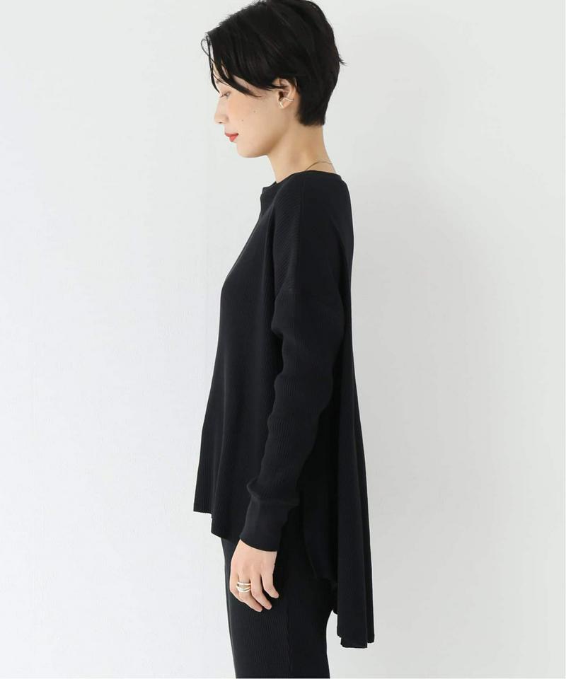 コットンテレコリブ ボートネックワイドチュニック（JOURNAL STANDARD relume）