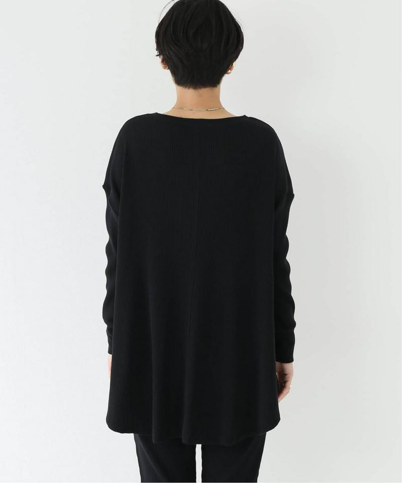 コットンテレコリブ ボートネックワイドチュニック（JOURNAL STANDARD relume）